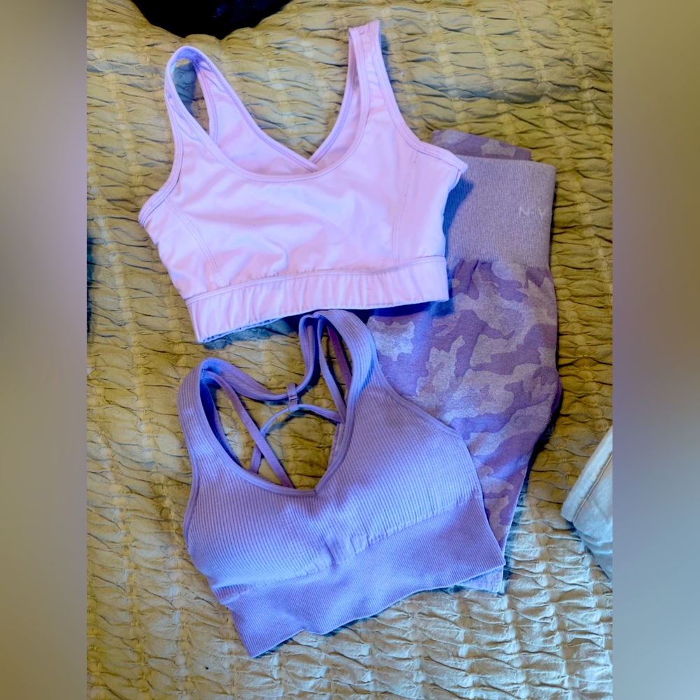 NVGTN PURPLE SET 2 bras 1 pant